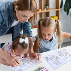 Honoson jungle mini coloring book monkey illustration for playtime fun