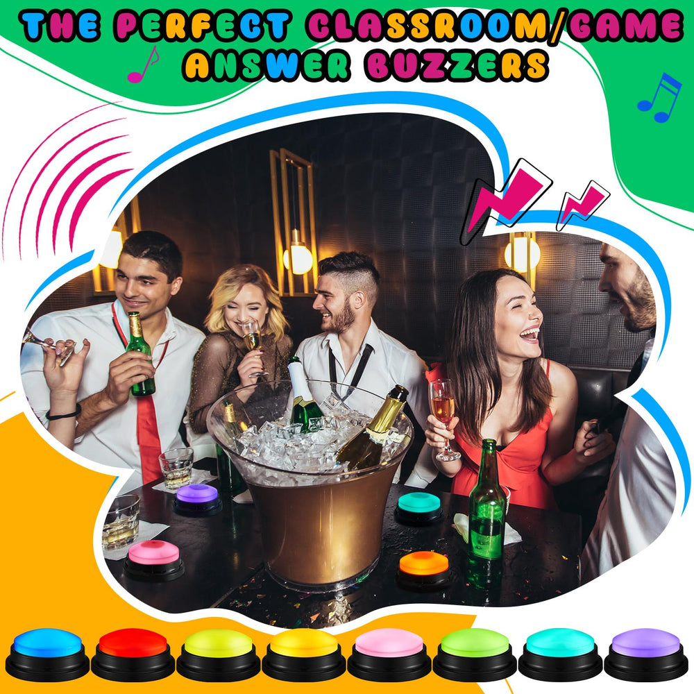 Honoson green buzzer supports group activities with easy recording.