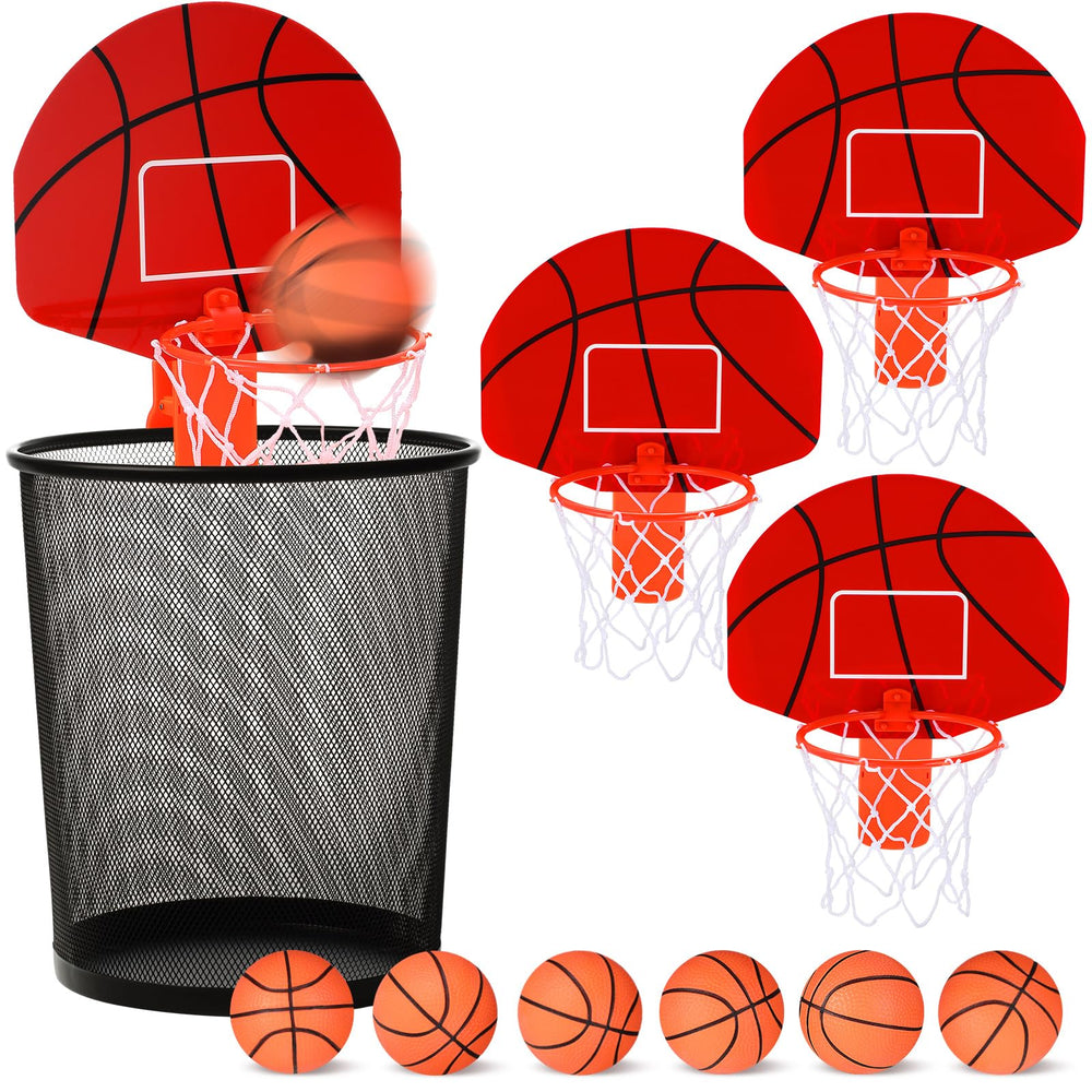 Honoson three-set indoor basketball hoops with backboards for desk fun.