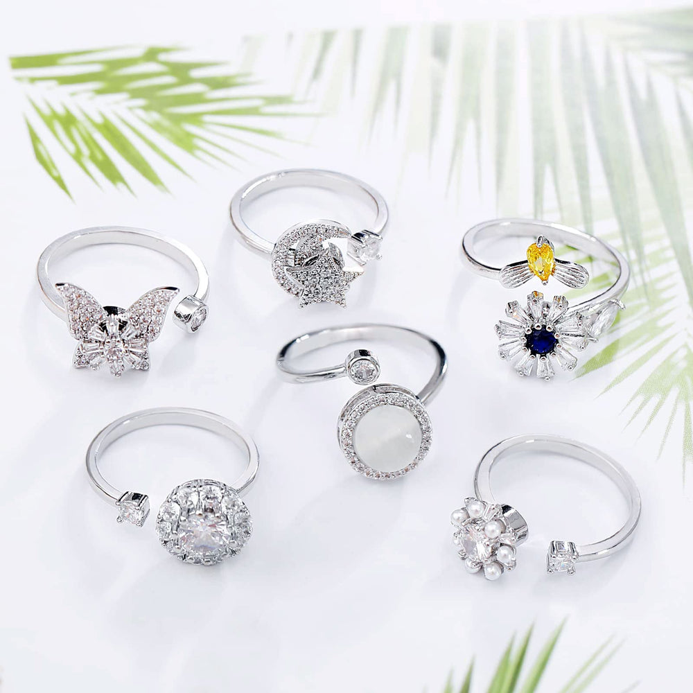 Honsny anxiety ring beads-stress-relief offers tactile focus during breaks.