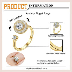 Honsny flower bee beads ring adds playful daily flair
