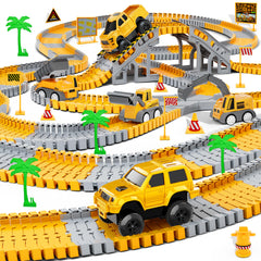Hony construction race track bridge enabling dynamic, kid-friendly racing layouts.