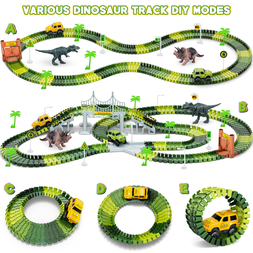 Hony Dinosaur Tracks bridges and piers invite adventurous crossing challenges