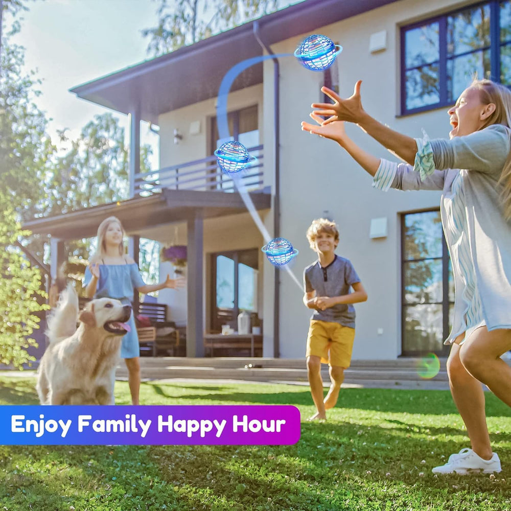 Hoofun Flying Orb Ball Toy ABS shell ensures soft, durable protection.