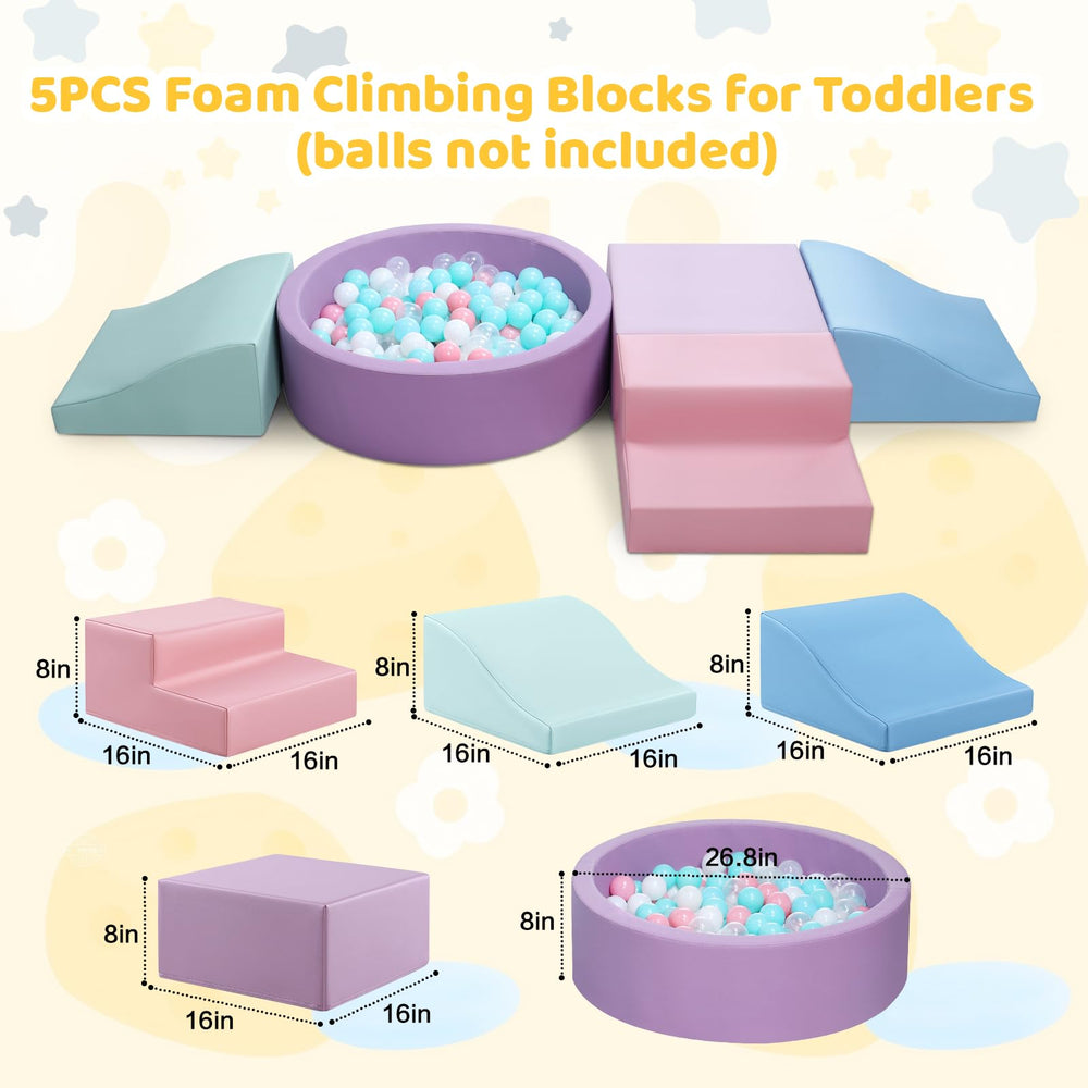 Hoohtoot foam climbing block ramp for versatile crawling play
