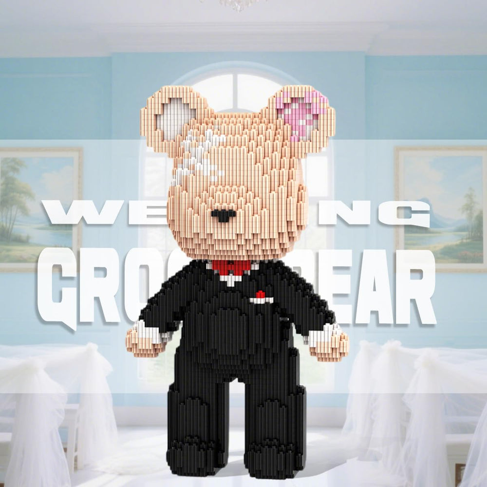 HOOLEDAY Bridegroom Bear gift for anniversaries and special occasions.
