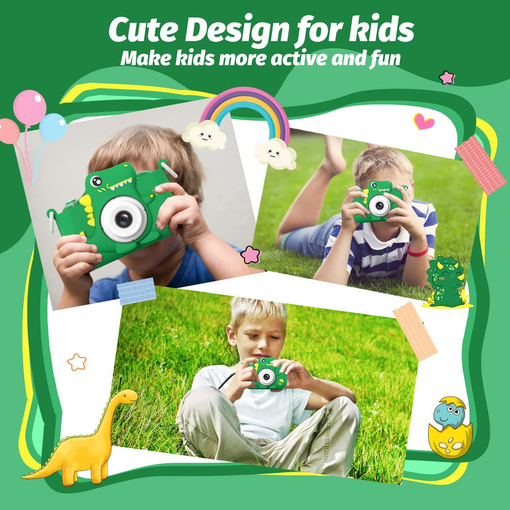HOOMOON Kids camera with lanyard enables hands-free shooting outdoors