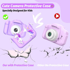 HOOMOON Upgrade Unicorn Kids Camera with 32GB storage ready to store memories