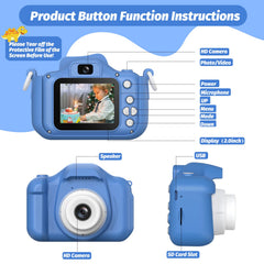 HOOMOON Dinosaur Kids Camera with lanyard enables portable outdoor adventures