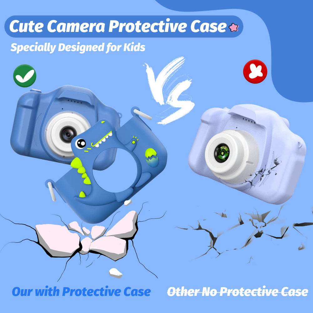 HOOMOON Dinosaur Kids Camera USB charging cable for quick recharges
