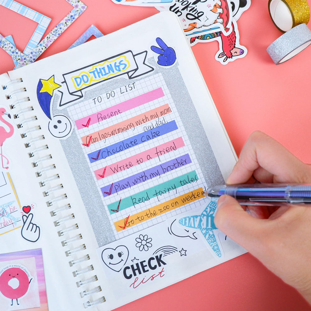 HoomTop DIY Journal Kit glue-stick keeps collages secure during creative sessions.