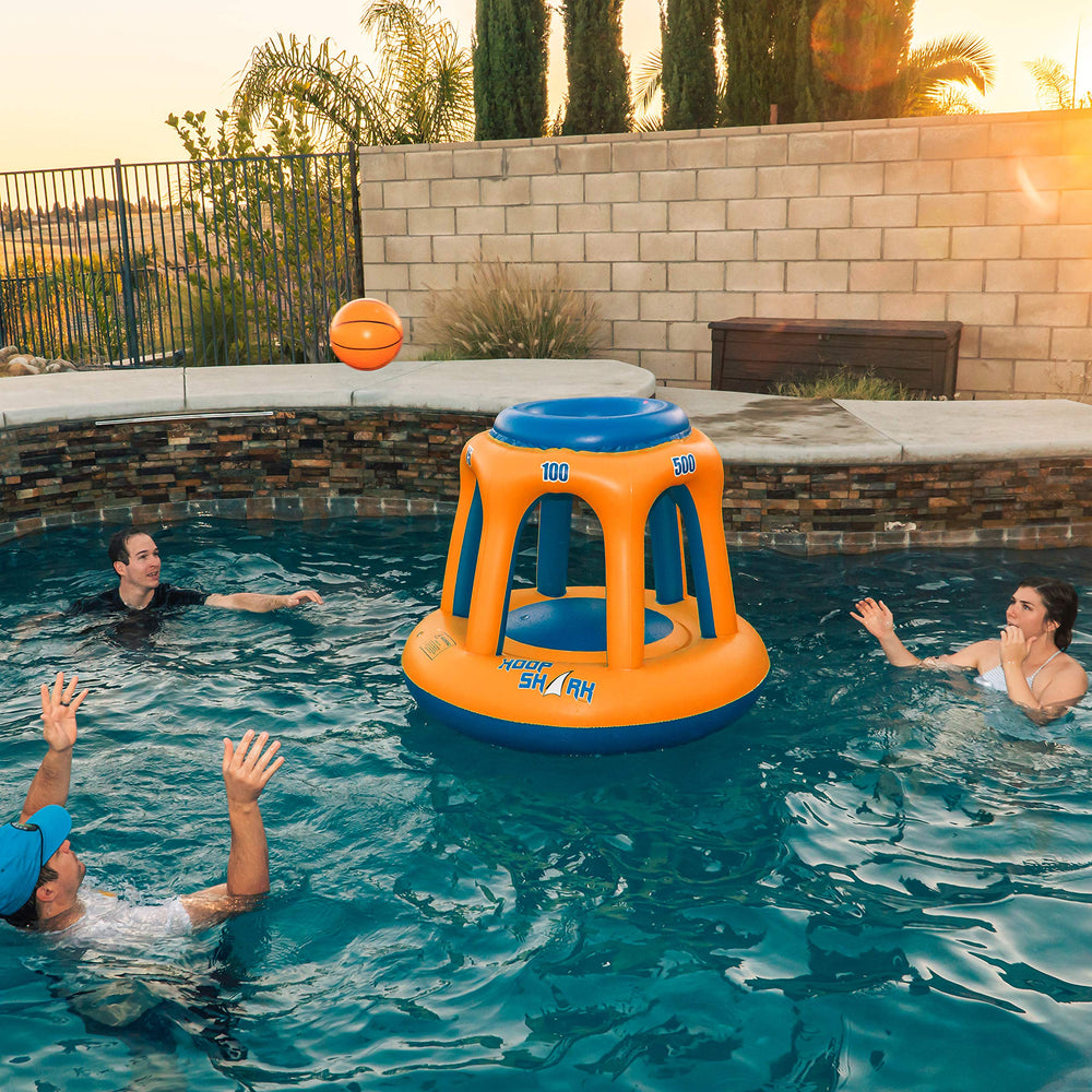 Stable design of HOOP SHARK pool hoop supports safe pool play.
