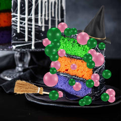 Hooqict green balloon cake topper adds vibrant contrast to themes