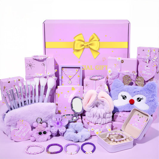 Hoostee gold bow gift set—eye-catching teen gift presentation.