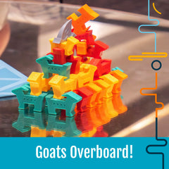 Hootenanny Games Floats McGoats die-action closer look, showing dynamic turns and varied outcomes.