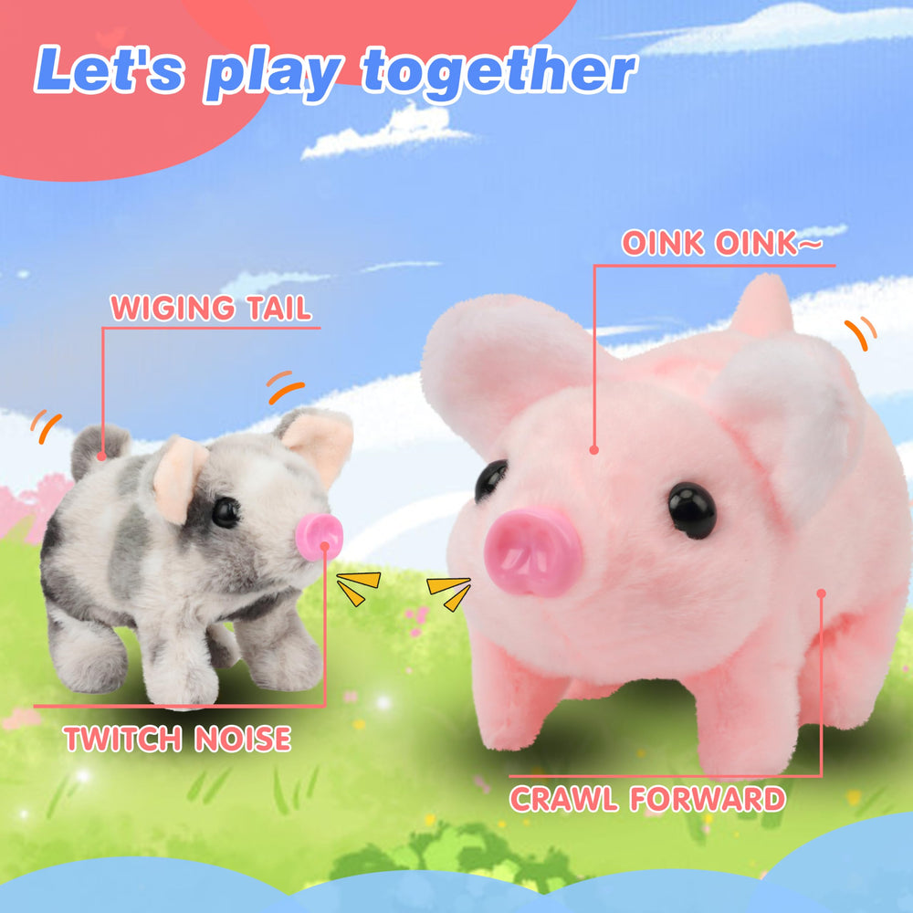 Hopearl 8-inch portable pig is easy to carry for travel fun.