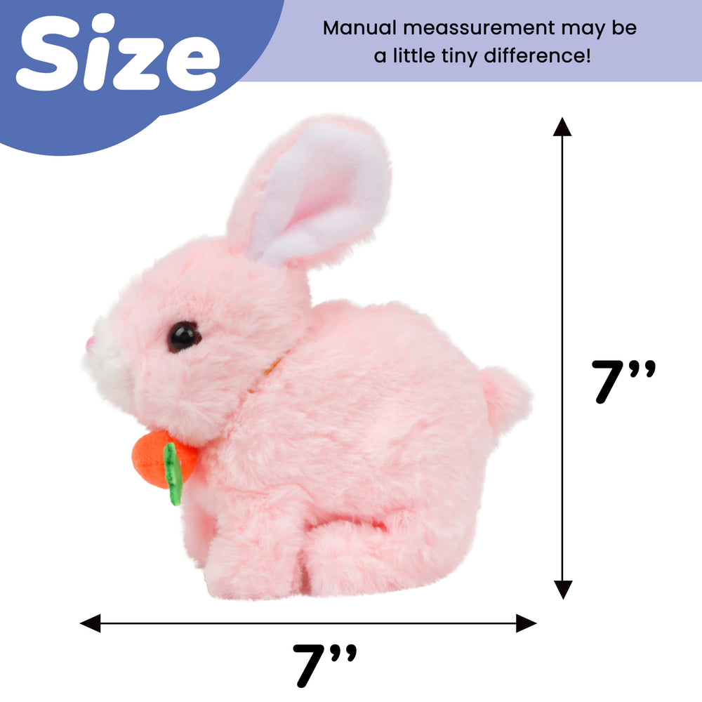 Hopearl bunny ears wiggle during hopping inviting interactive exploration