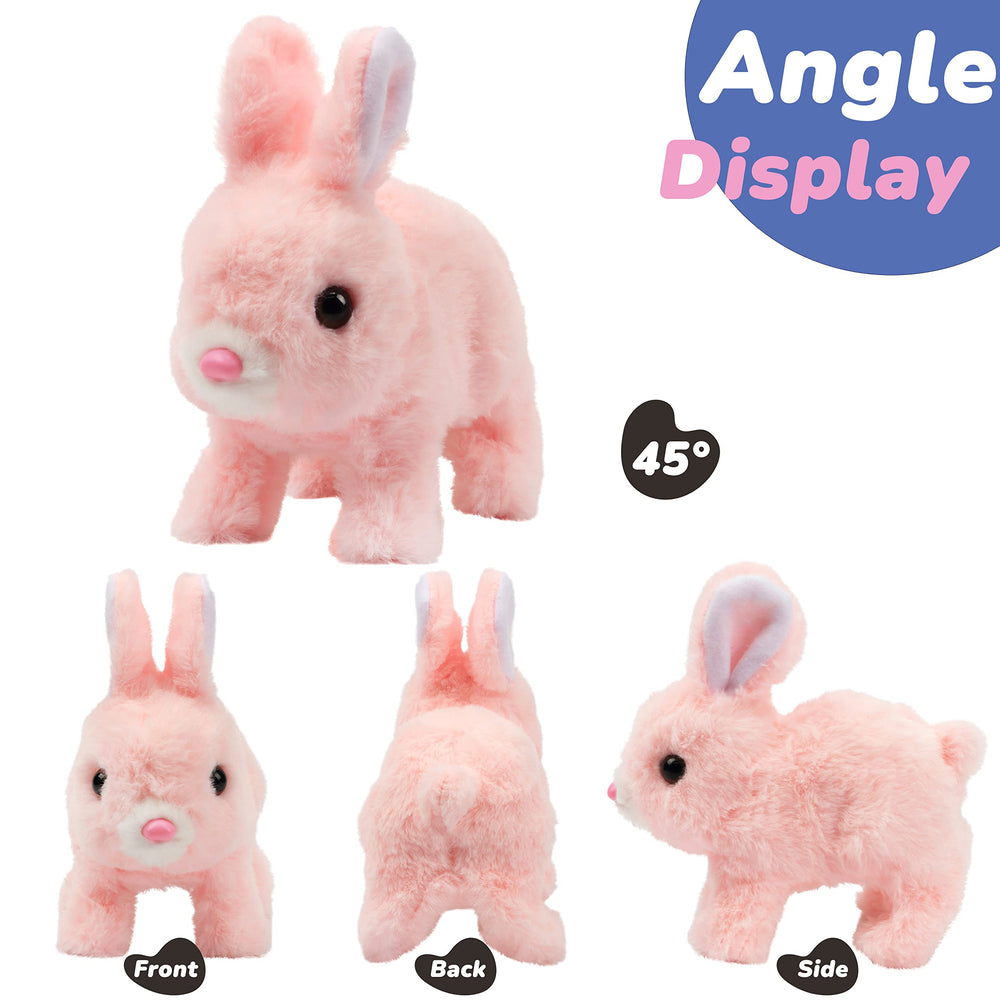 Hopearl bunny nose twitch captures curious toddlers' attention during interactive play.