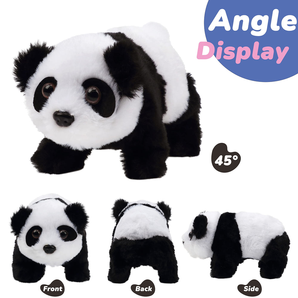 Hopearl Crawling Panda head shake motion invites imaginative play