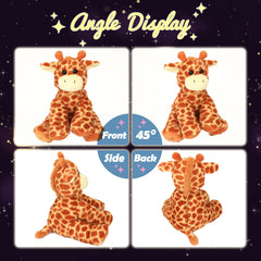 Hopearl cuddly giraffe plush as a quiet nighttime companion.