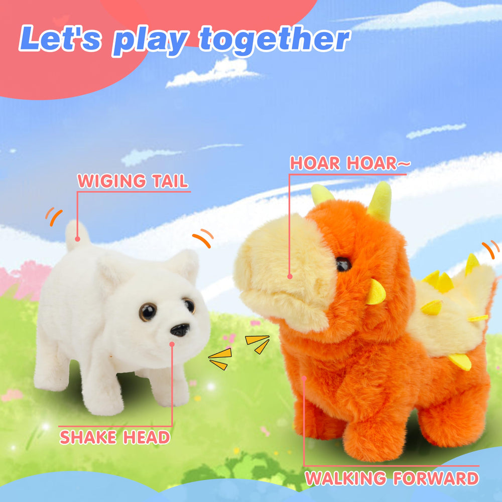 Hopearl dinosaur roaring sound feature enhances storytelling during play.