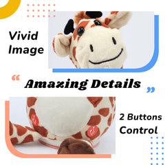 Hopearl Glowing Dancing Giraffe Toy portable size enables on-the-go learning and fun.
