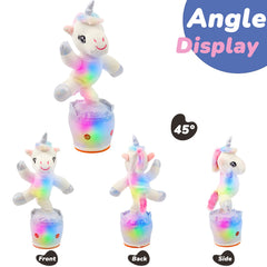 Hopearl White 14.5-inch unicorn silhouette ready for portable play.