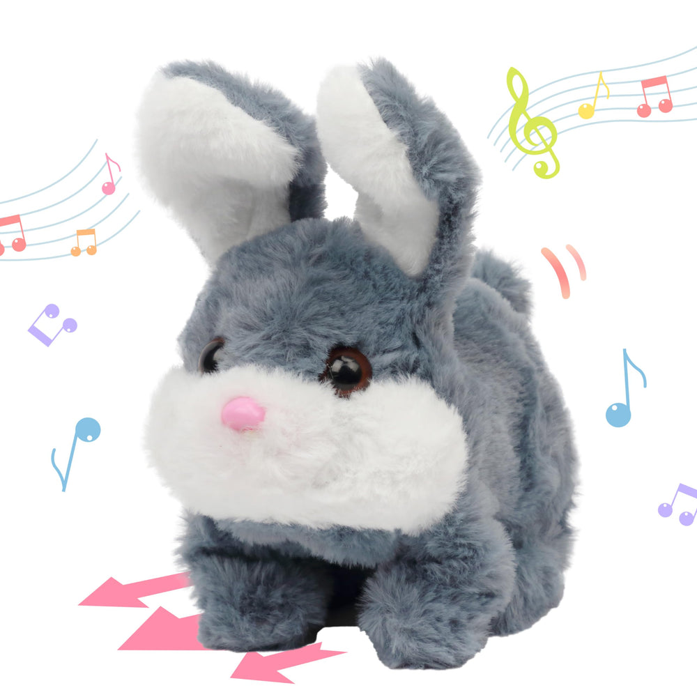 Hopearl hopping rabbit toy showing hopping action for engaging toddler playtime.