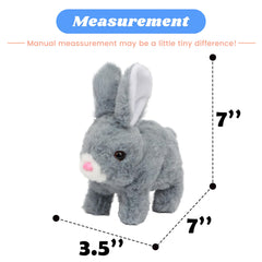 Hopearl hopping rabbit ears wiggle during play for engaging movement.