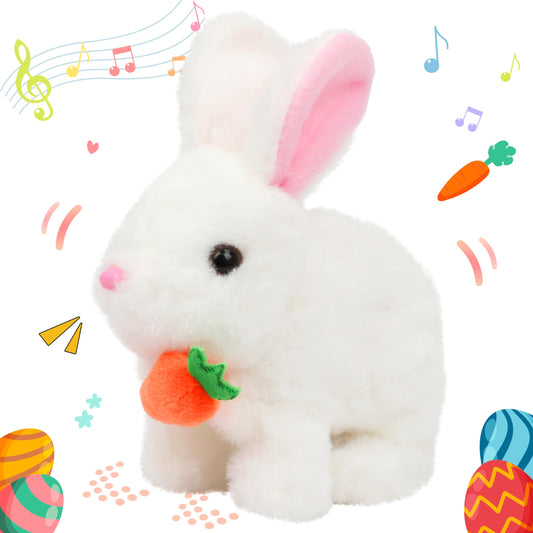 Hopearl hopping rabbit front view, inviting playful exploration for toddlers.