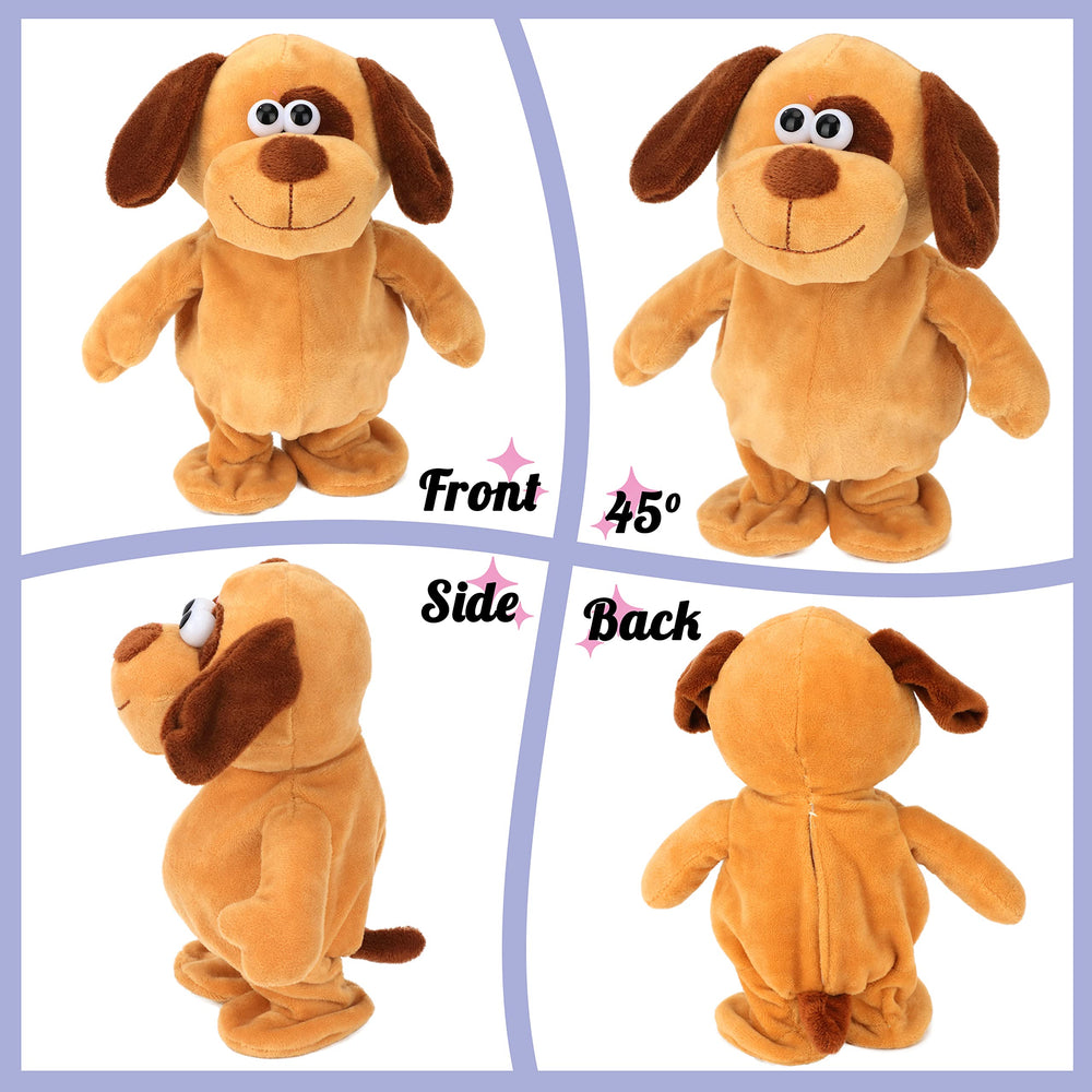 Hopearl interactive singing dog invites kids to imitate sounds and sing along.