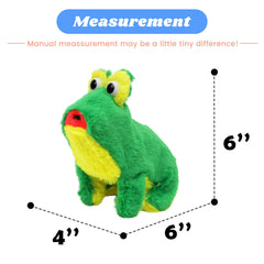 Hopearl frog side view highlights compact 6 inch size for portable play