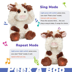 Hopearl Peek A Boo Cow right foot button triggers songs and actions.