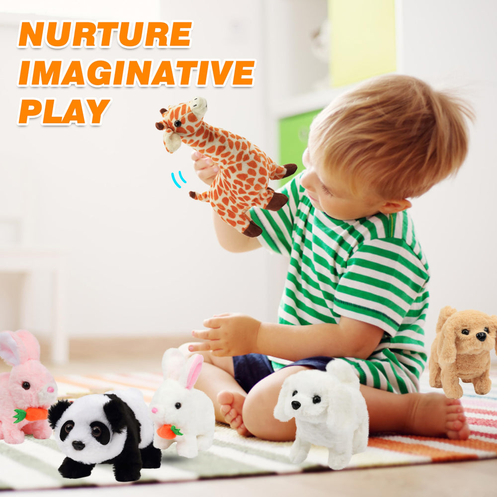 Hopearl portable plush bunny ideal for travel and on the go play