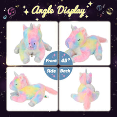 Hopearl rainbow mane soft plush material.