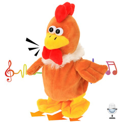 Hopearl Talking Chicken front view shows its cute, interactive look.