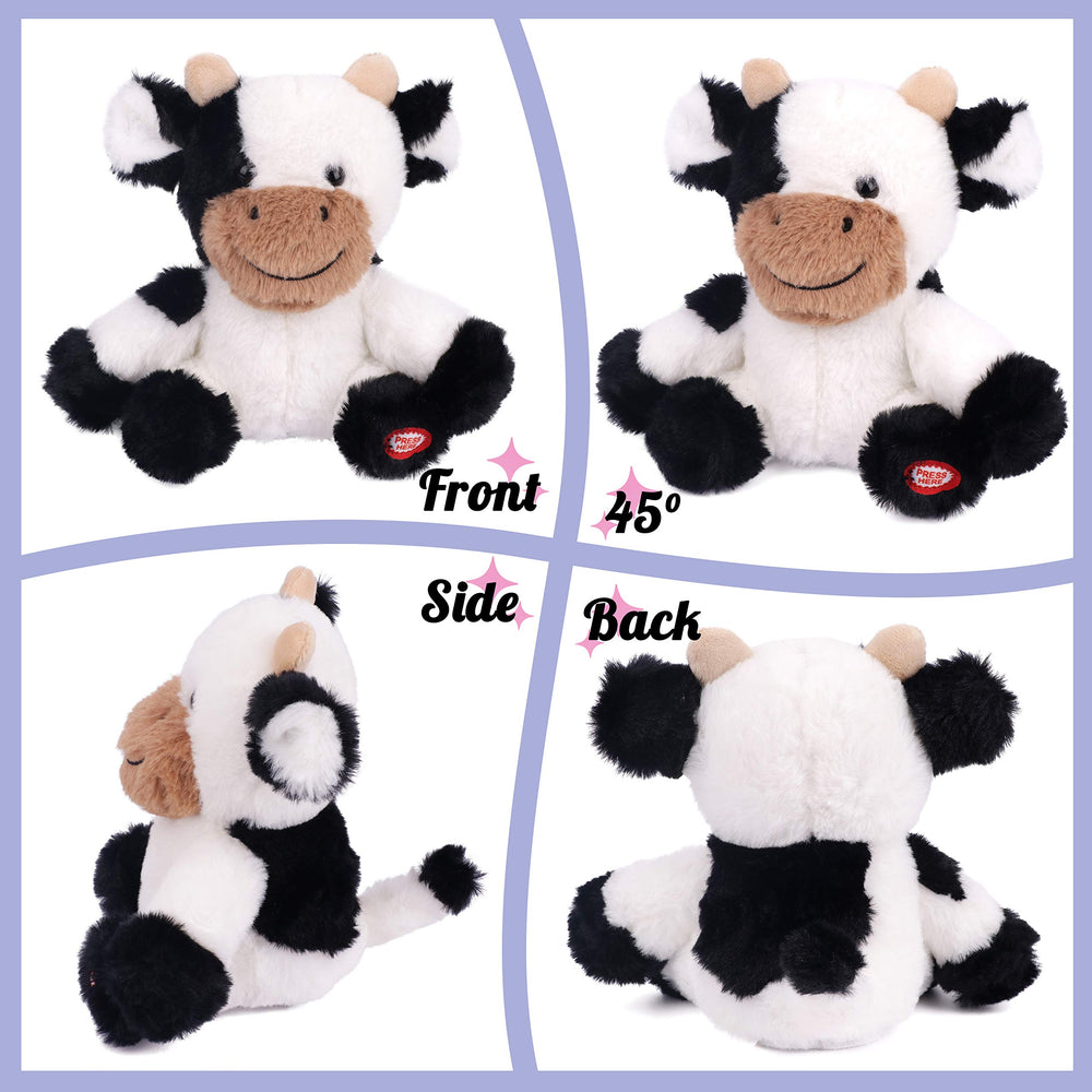 Hopearl Talking Cow 7-inch-size emphasizes compact, kid-friendly design for travel and at-home use.