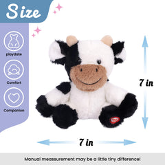 Hopearl Talking Cow head-shake captures its energetic bobbing during interactive play.
