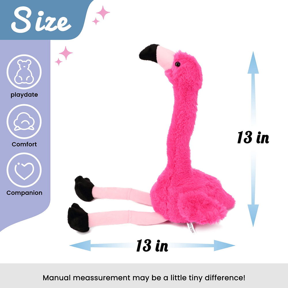 Hopearl Talking Flamingo repeats speech, encouraging language practice and playful learning.