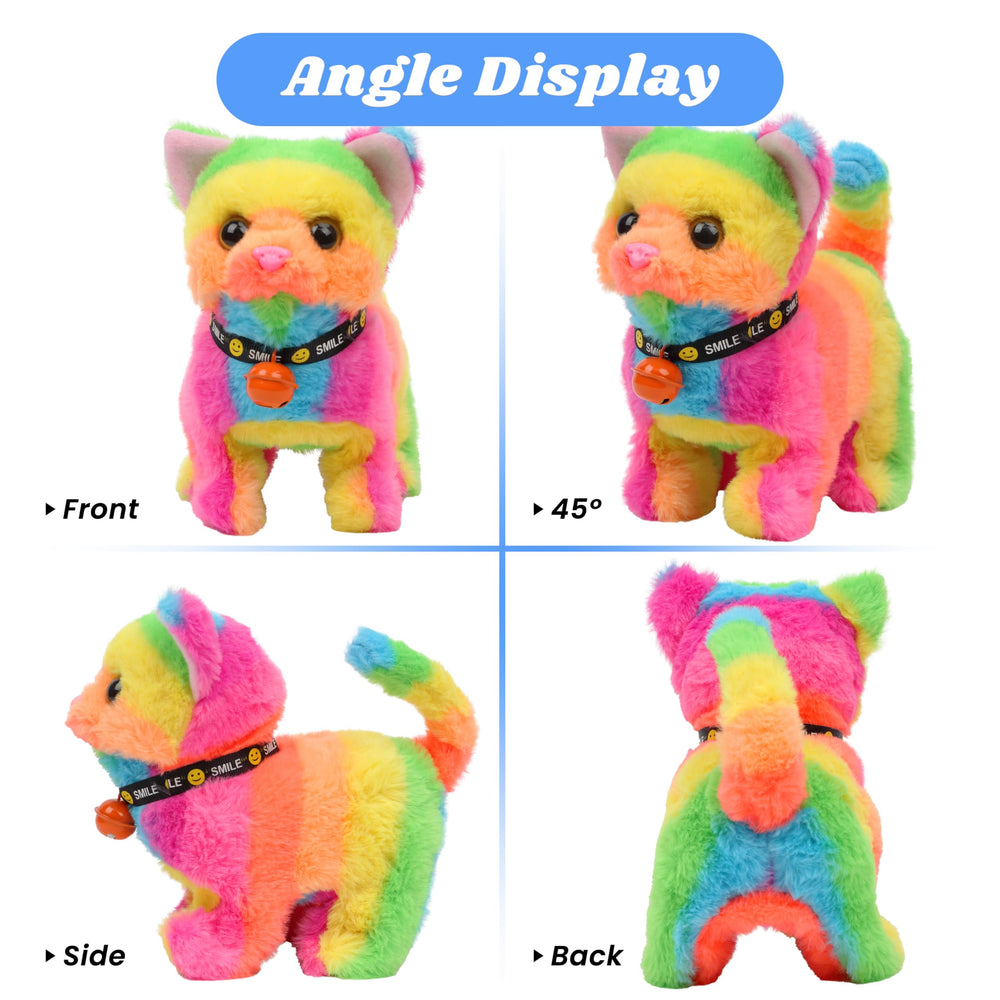 Hopearl Walking Cat tail-wiggle motion adds dynamic movement for pretend play.