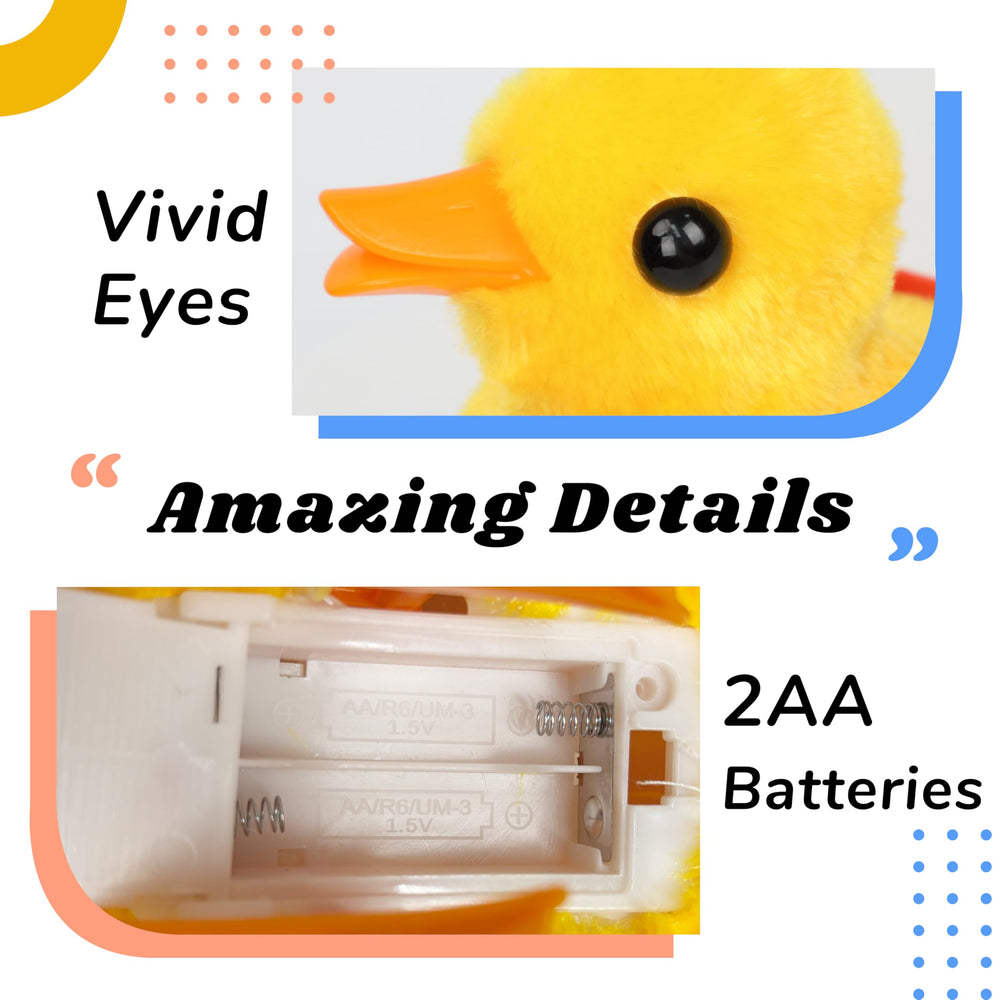 Hopearl Walking Duck close-up eye evokes cute, imaginative play