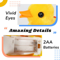Hopearl Walking Duck close-up eye evokes cute, imaginative play