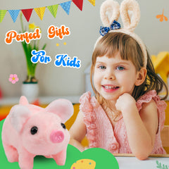 Hopearl Walking Piggy tail wag shot emphasizes expressive, interactive fun.