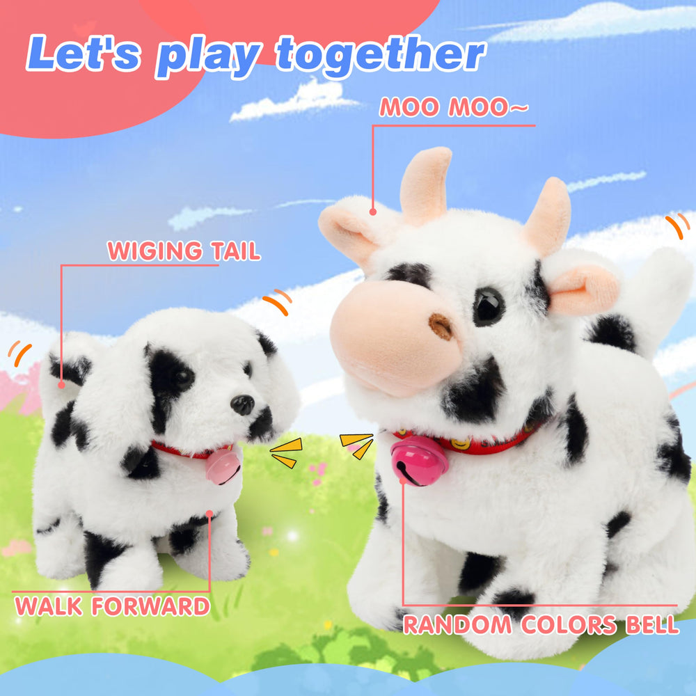 Hopearl Walking Point Bunny mouth chewing motion adds realism to pretend play.