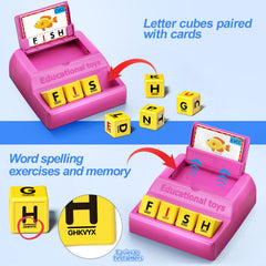 HOPEEYE double-sided word cards covering CVC to CVCE patterns