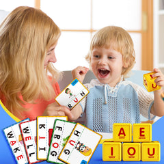 HOPEEYE enlarged letter cubes for precise word matching