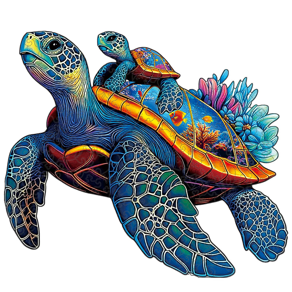 Hopelucr sea turtle puzzle box showcases premium packaging for gifting.