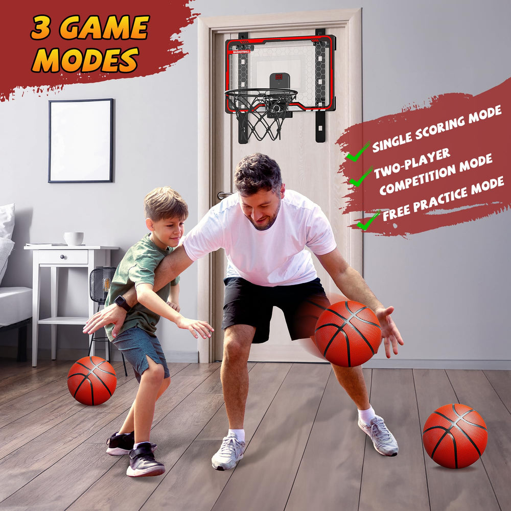 HopeRock height-adjustable hoop with four settings to grow with kids.