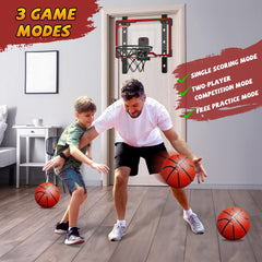 HopeRock height-adjustable hoop with four settings to grow with kids.