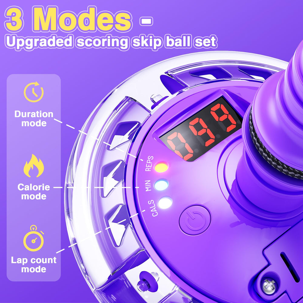 HopeRock Skip Ball LED counter display showing jumps and mode status